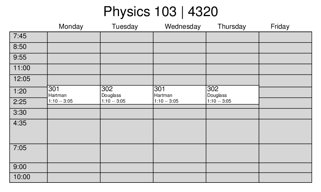 SCHEDULE