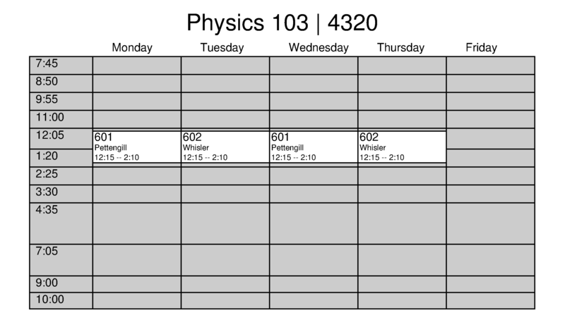 SCHEDULE