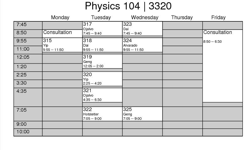 SCHEDULE