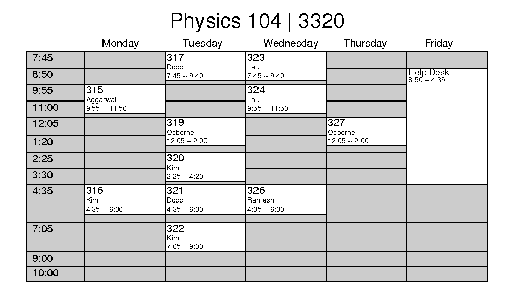 SCHEDULE