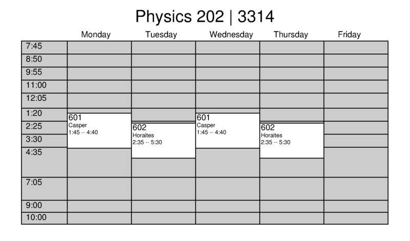 SCHEDULE