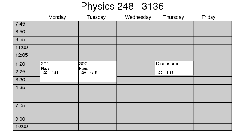 SCHEDULE