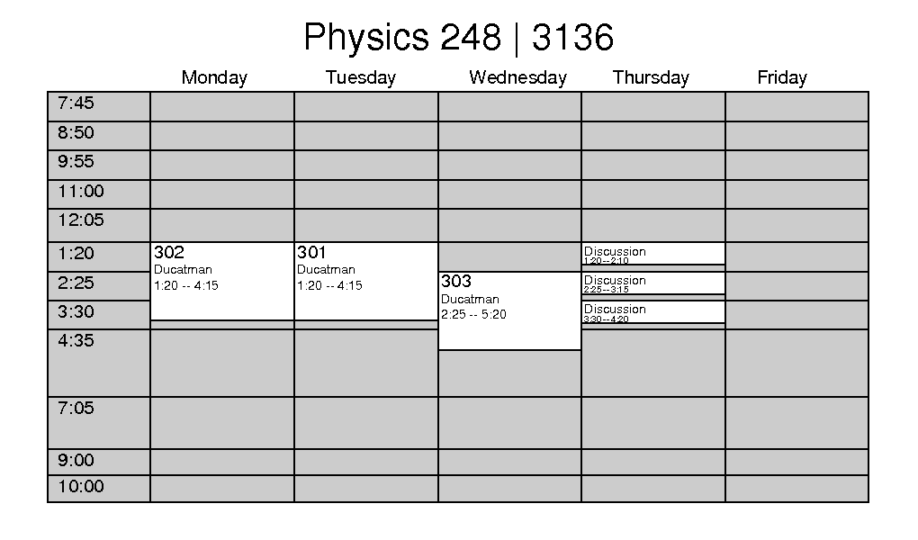 SCHEDULE