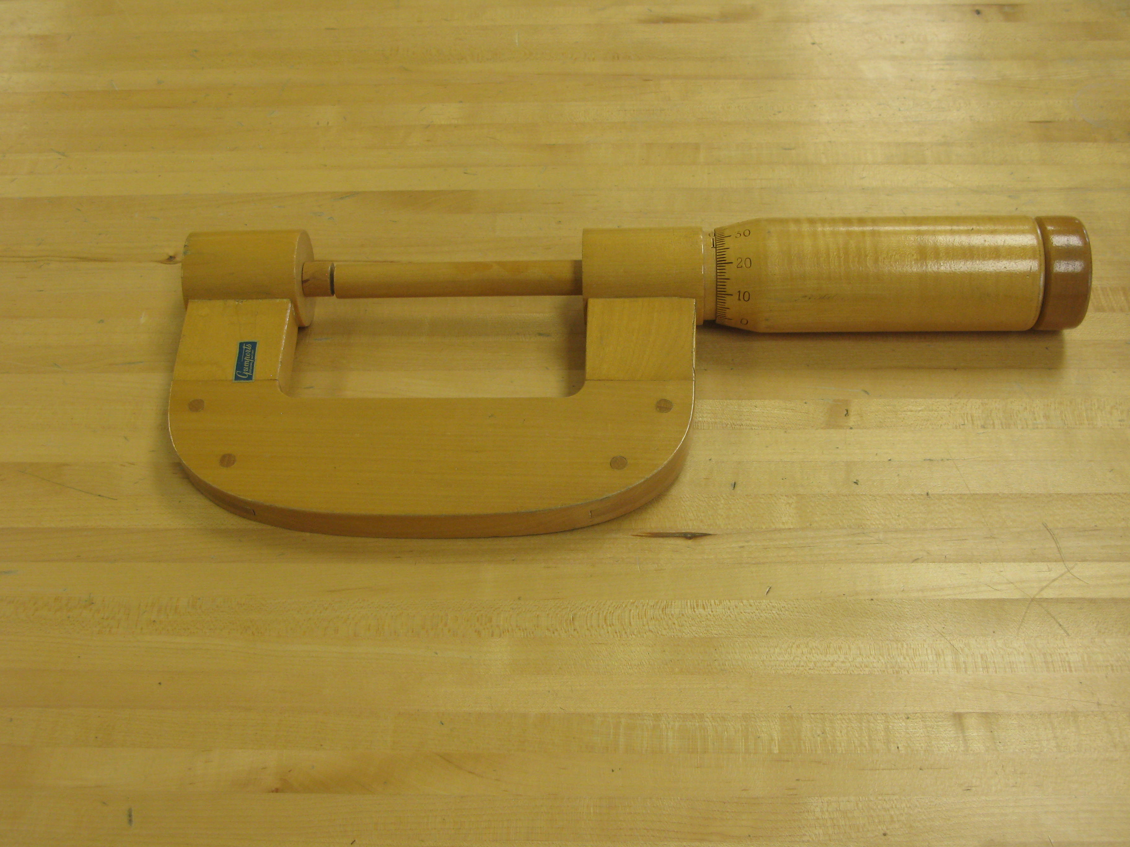 Wooden Micrometer